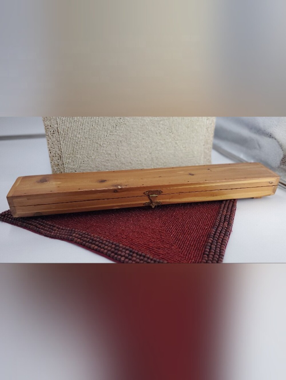 Authentic   Vintage Box George C. Brown cedar Long Box (C40)
